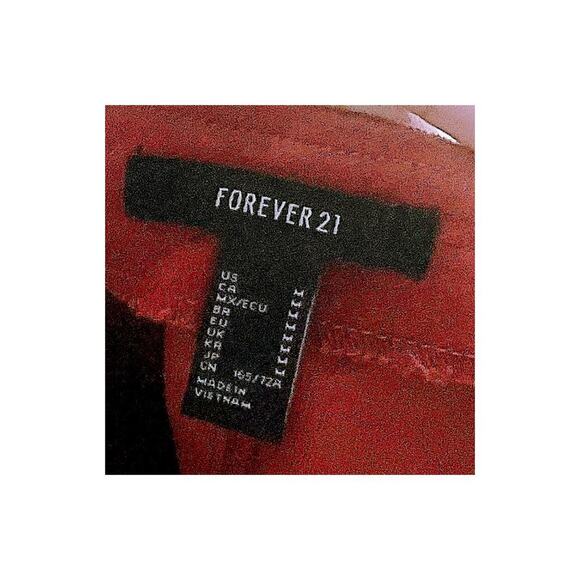 Forever 21 Faux Suede Burnt Orange Mini Skirt Size Medium - Picture 3 of 3